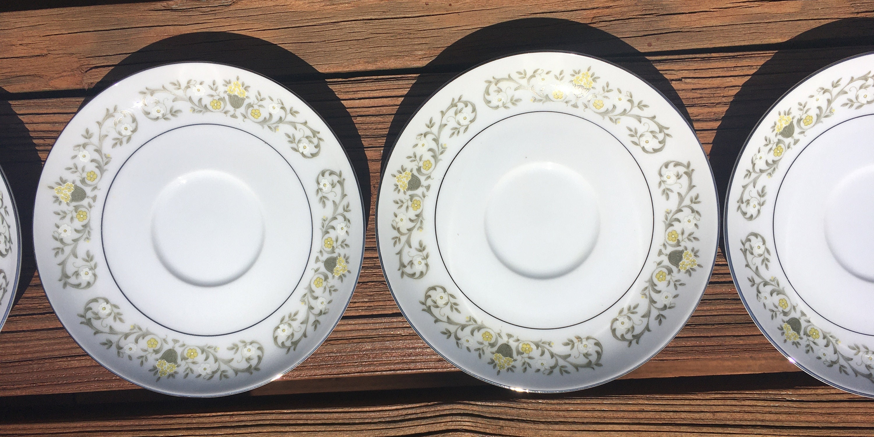 6 Sterling Fine China Florentine 5 3/4 Saucer Plates Etsy