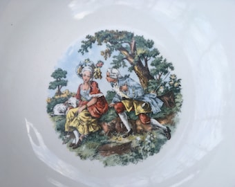 Small Colonial/Baroque Style Bowl,Just over 7 1/2" Bowl, Unmarked  Used Vintage