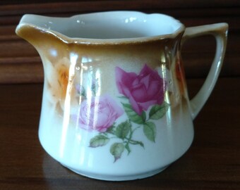 Vintage Lusterware Creamer Stamped Registered CELEBRATE Made in Germany  Floral Motif