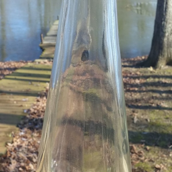 Owens Illinois Glass Alcohol Bottle/Decanter embossed Federal Law Forbids Sale or Re-Use of This Bottle  Est. Circa 1950's Used