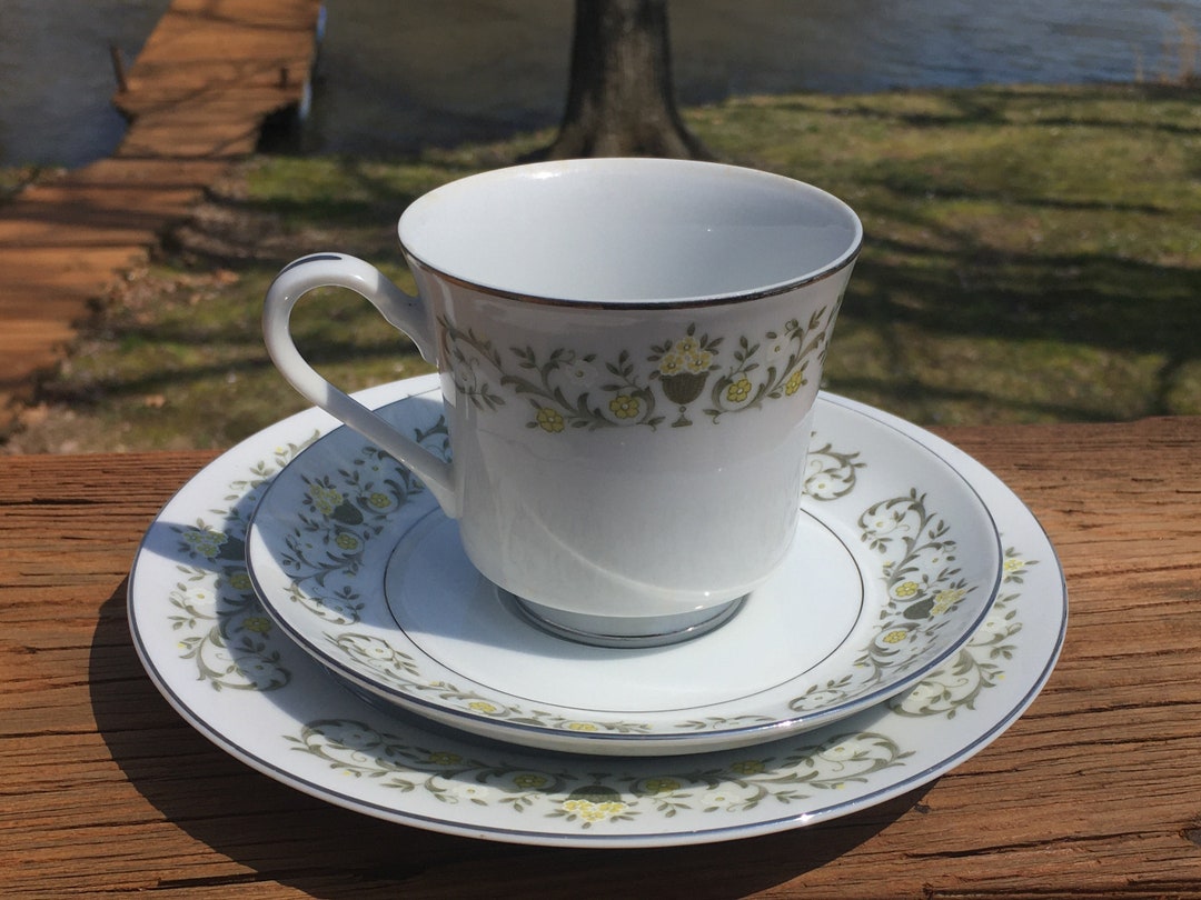 Sterling Fine China Florentine Pattern One Tea Cup, One5 7/8 Saucer