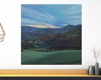 Sunset oil painting | Etsy