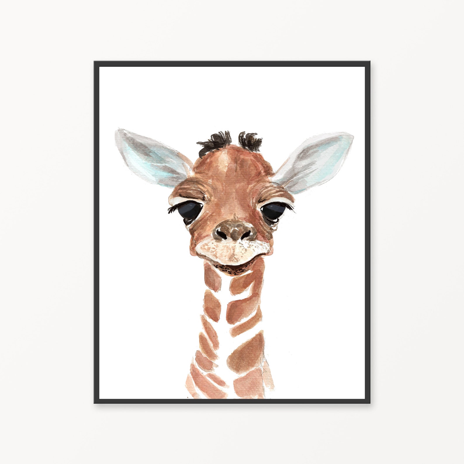 Safari Animals Wall Art Nursery Wall Art Set of 3 Baby Etsy