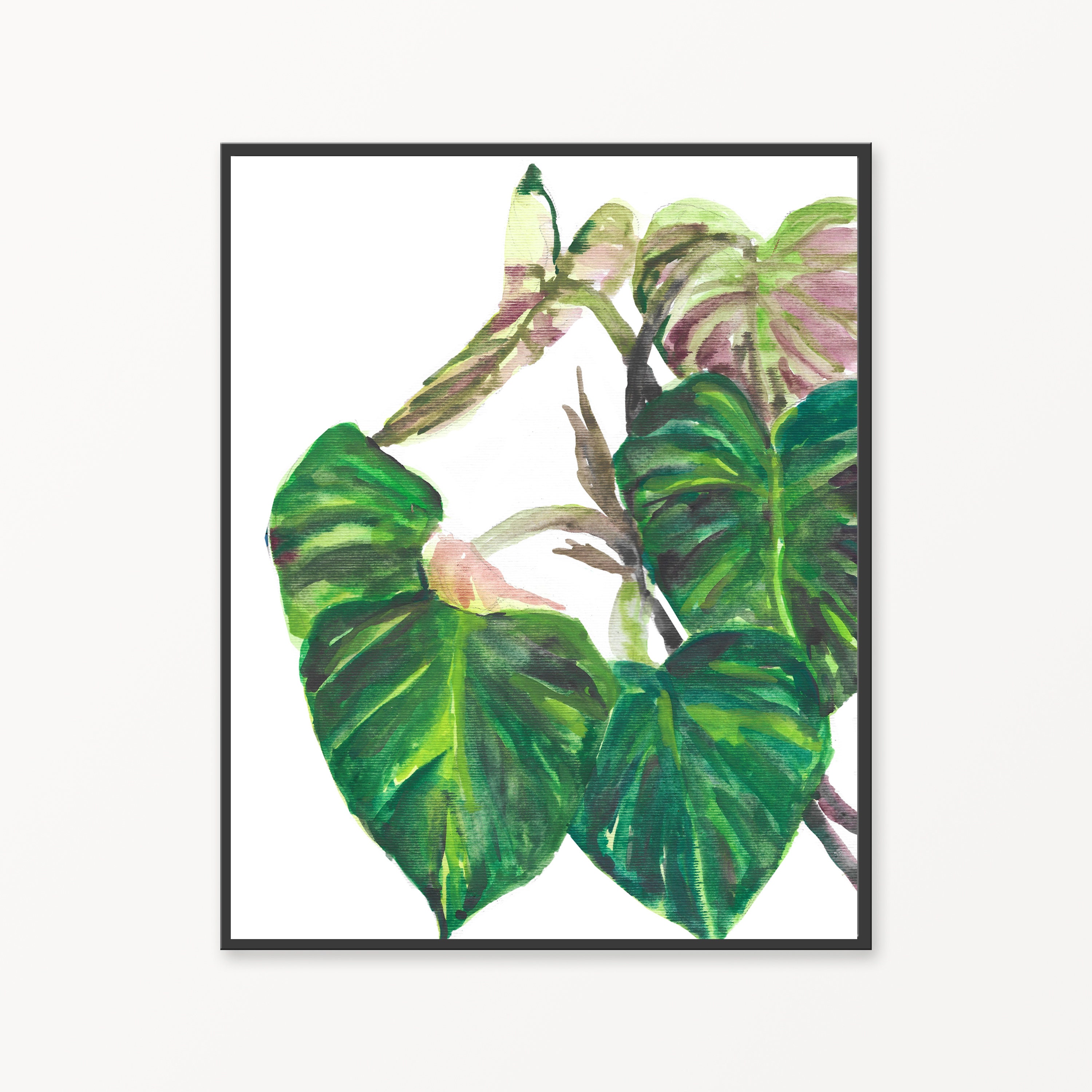 Watercolor Plant Wall Art Set 3 Printable Watercolor Plant Etsy