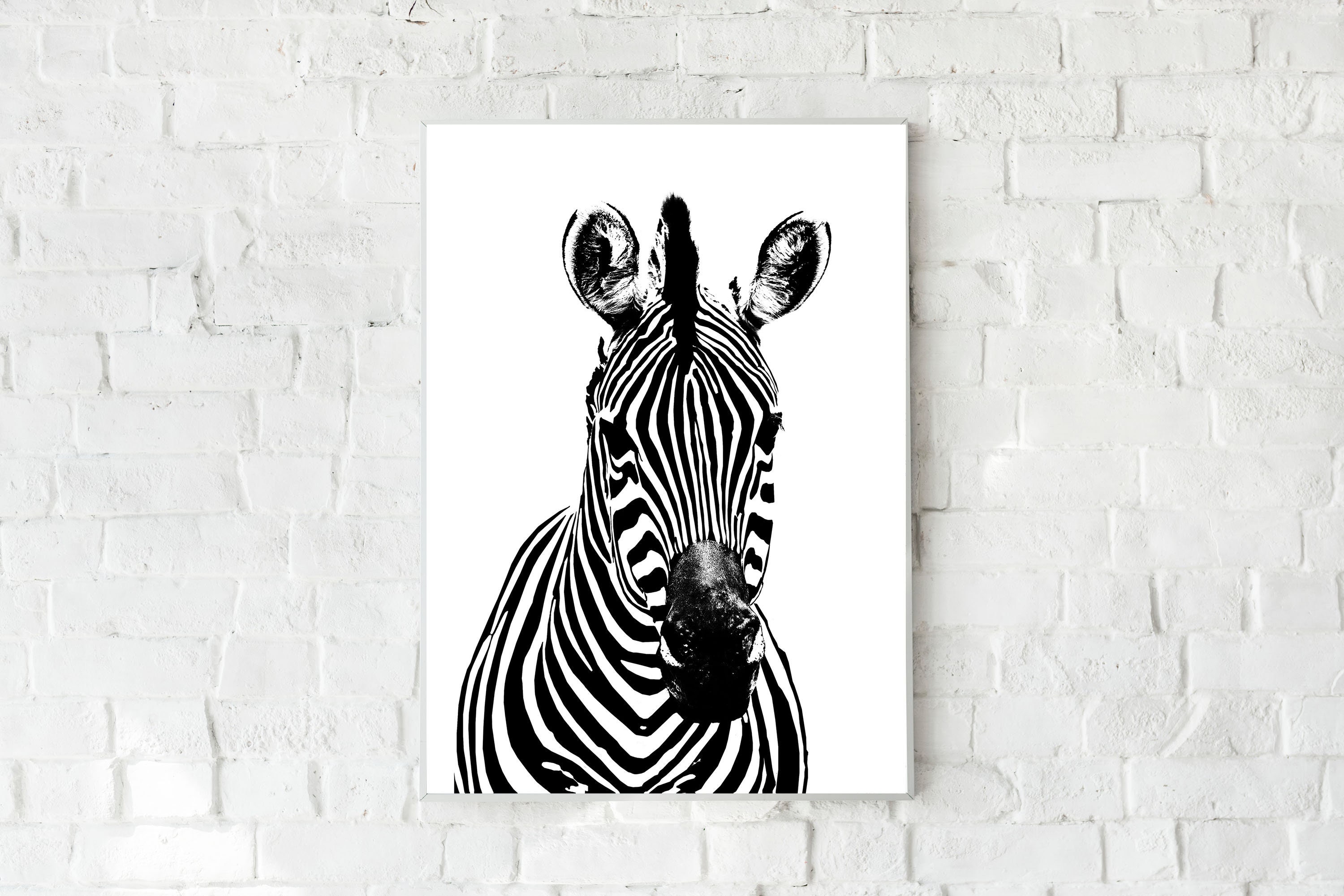 Printable Zebra Print Black And White Zebra Print Black And Etsy