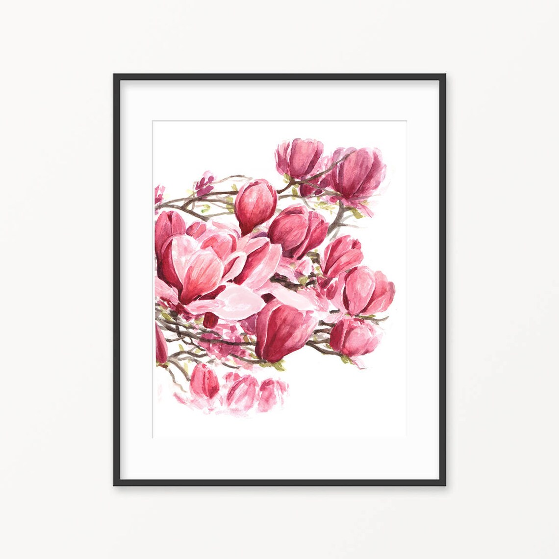 Watercolor Magnolia Printable Magnolia Magnolia Print | Etsy