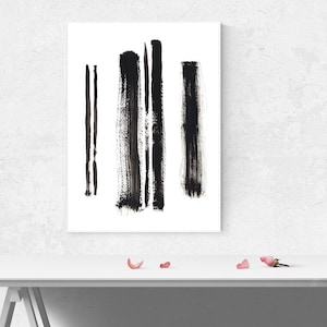 Set of 3 Minimalist Prints, Black and White Prints, Abstract Prints ...