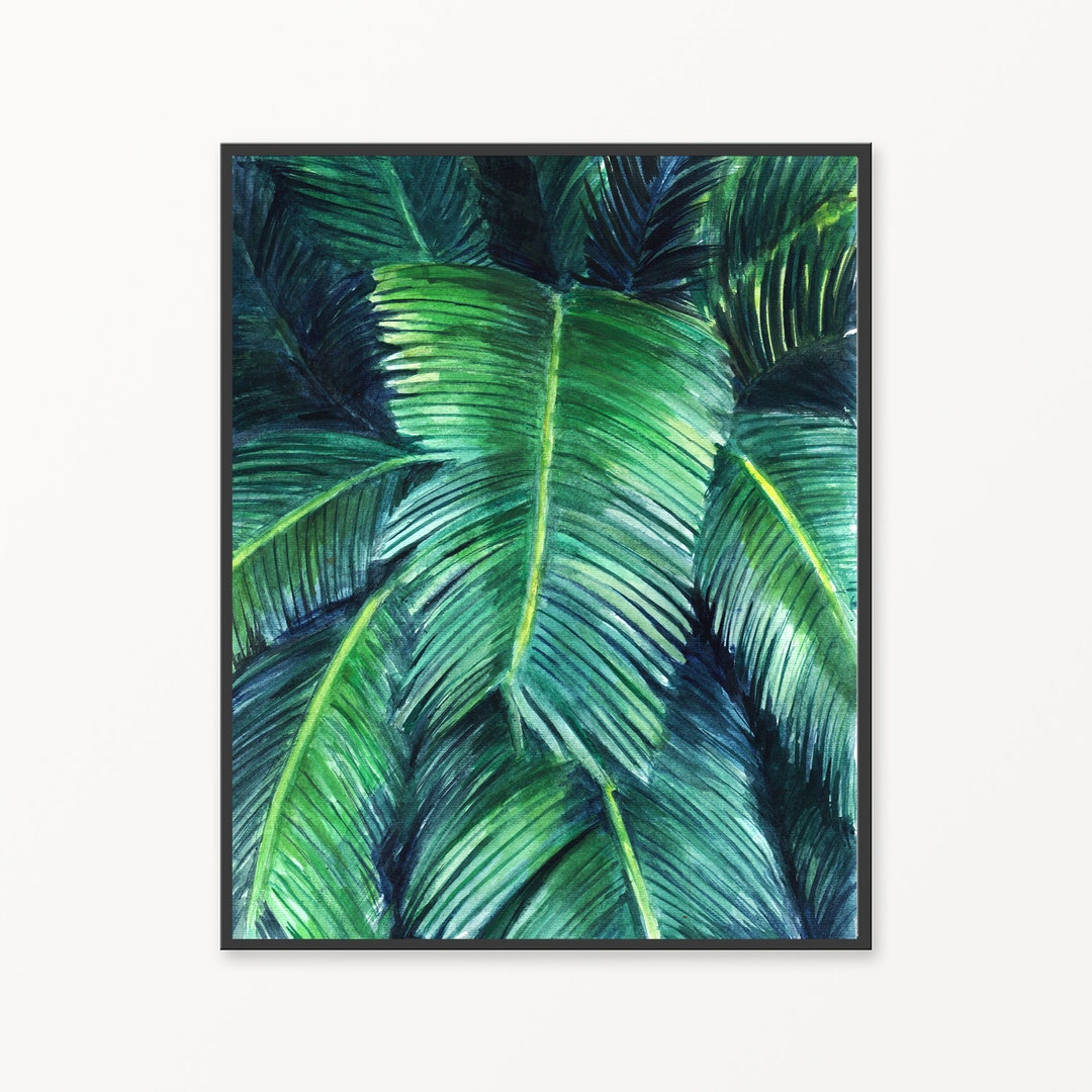 Printable Green Palm Leaves Instant Download Palm Leaves - Etsy