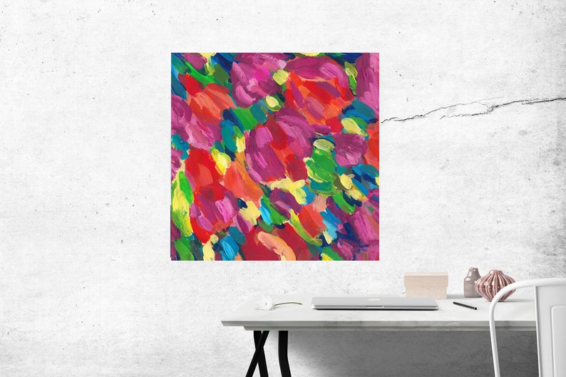 Colorful Abstract Painting Printable Colorful Abstract Art - Etsy
