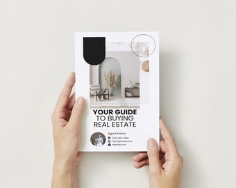 Real Estate Buyer's Guide: Customizable Canva Template (10 Pages)