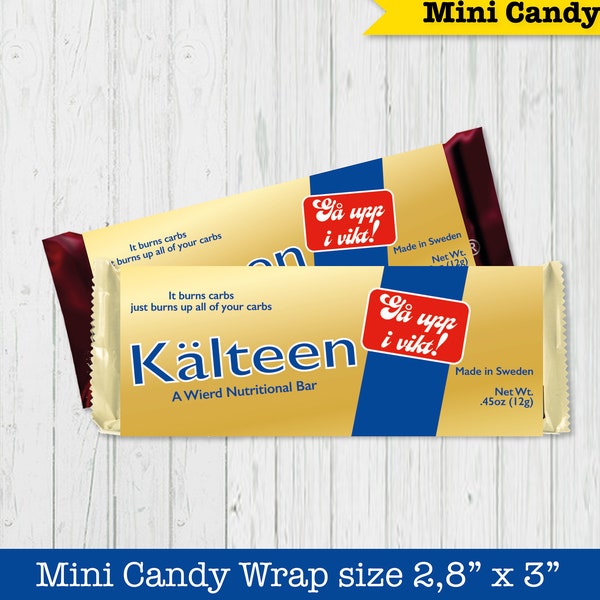 Mean Girls Kalteen Printable Mini Bar Wrapper | Chocolate Small Bar Wrappers | Mean Girls Party Decorations | Candy Bar Label Mean Girls DIY