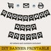 DIY Banner Printable Black and Gold Instant Download, Printables Banner ...