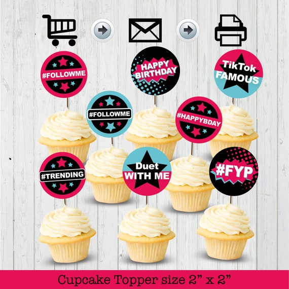 Printable Mean Girls Cupcake Toppers Decoration Digital File Birthday 