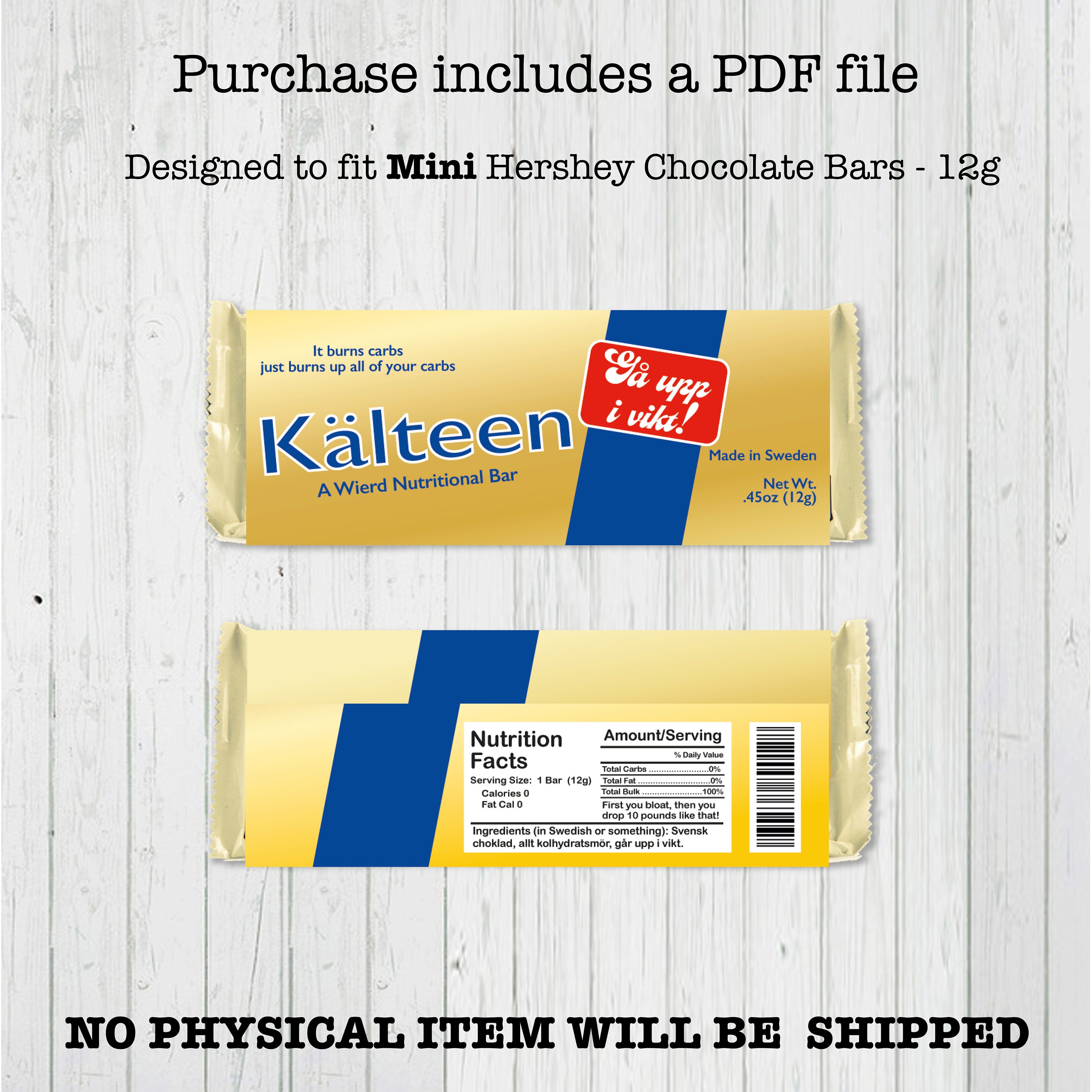 Mean Girls Kalteen Printable Mini Bar Wrapper Chocolate Etsy