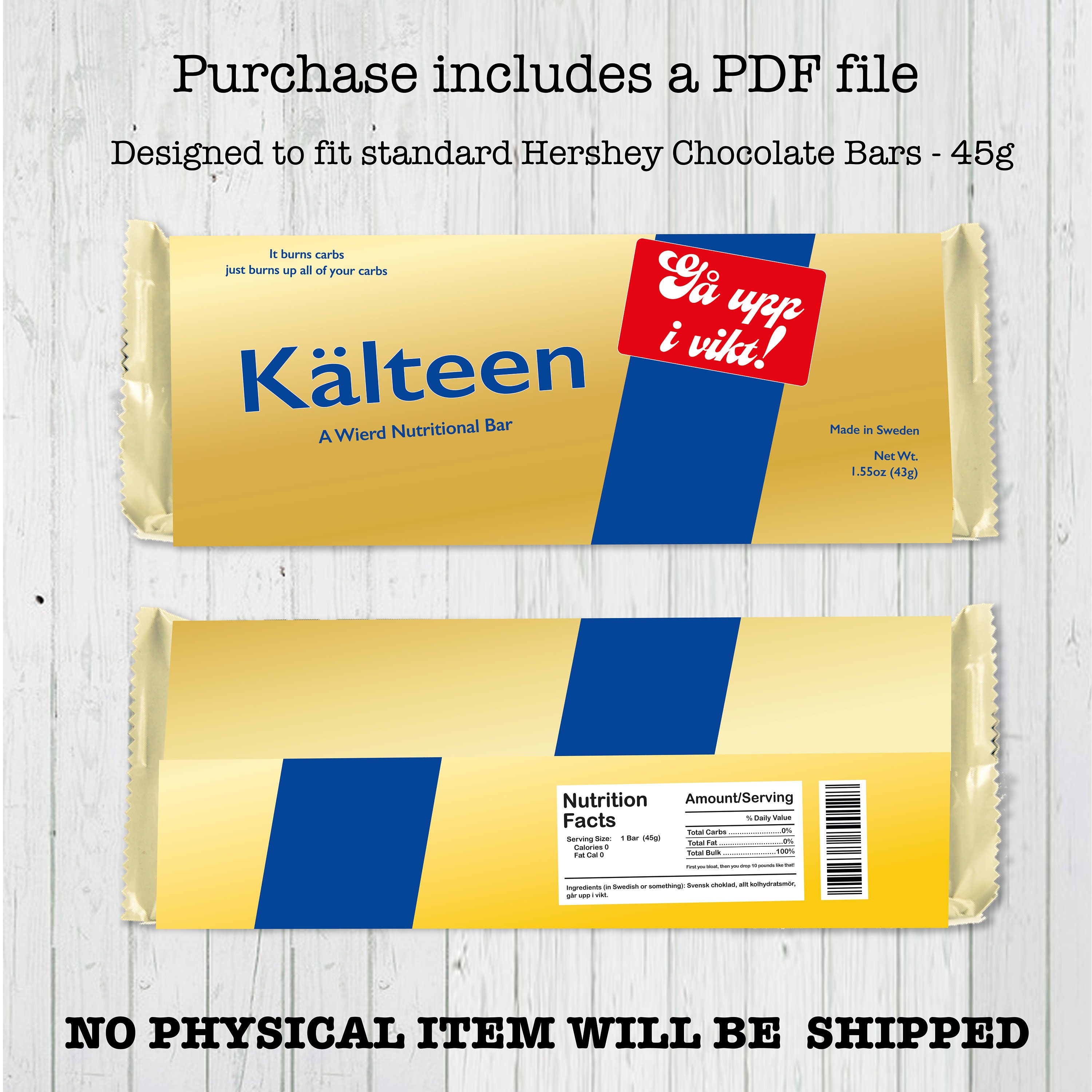 Mean Girls Kalteen Printable Bar Wrapper Chocolate Bar Etsy