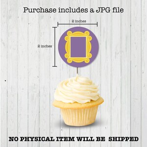 Friends TV Cupcake Toppers Party Printable Tv Series Inspired ...