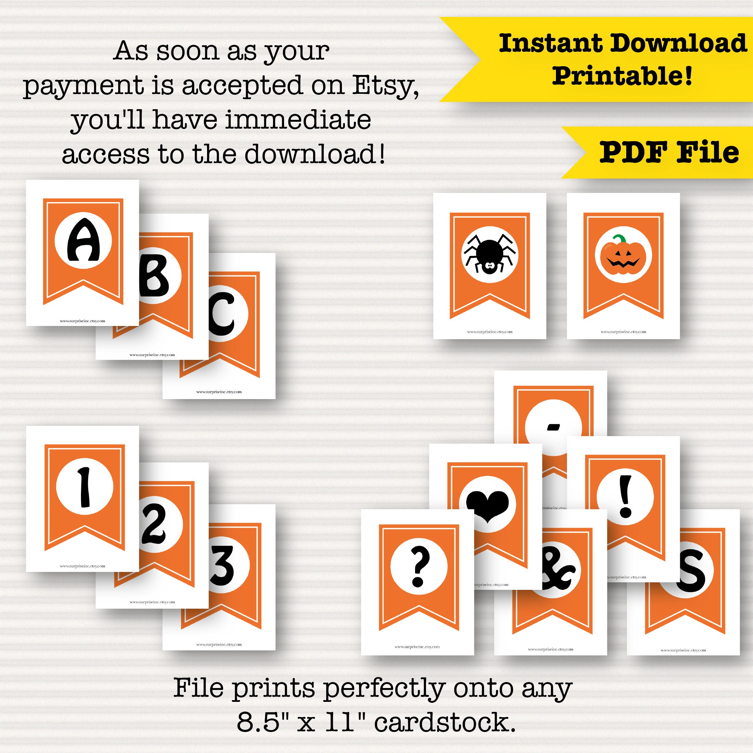 DIY Halloween Printable Banner Halloween Instant Download - Etsy