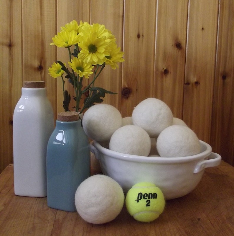 Wool Dryer Balls FREE Shipping to USA 6 Premium Set of Six Etsy
