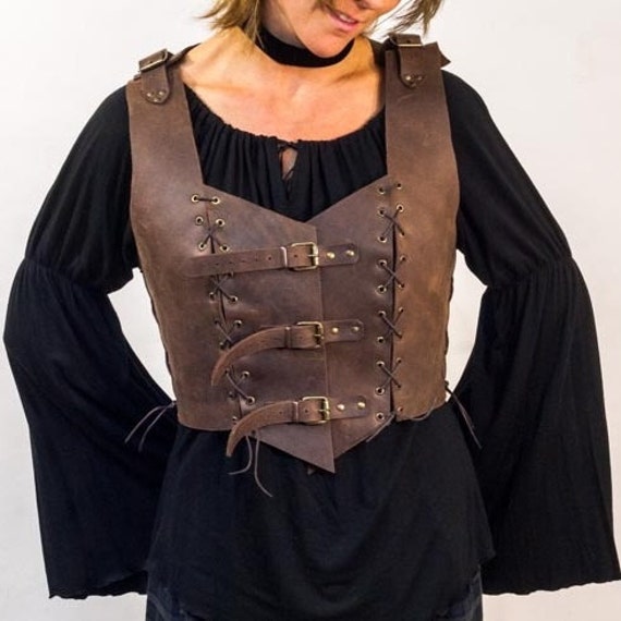 leather bustier