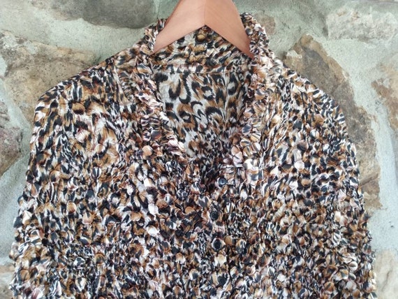 Animal Print Blouse - image 1