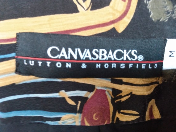 80s Silk Patchwork Jacket: Mosaic Print, Shoulder… - image 6