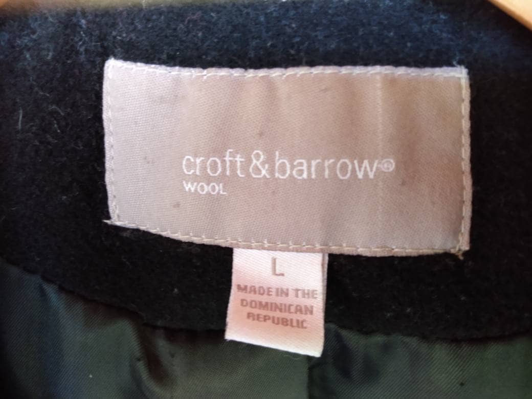 Croft and barrow wool cheap coat