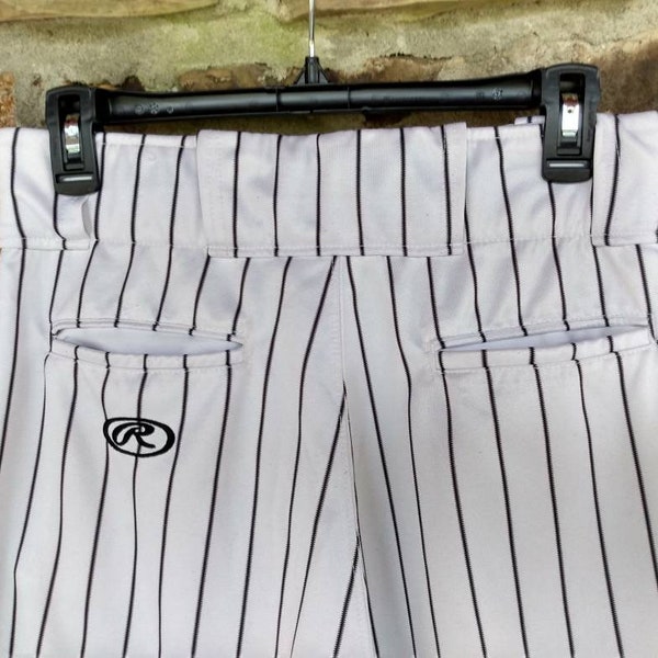 Mens Black and White Striped Pants Etsy