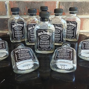 Lot of 10 Empty Jack Daniels 100ml Bottles: Craft Project Supplies