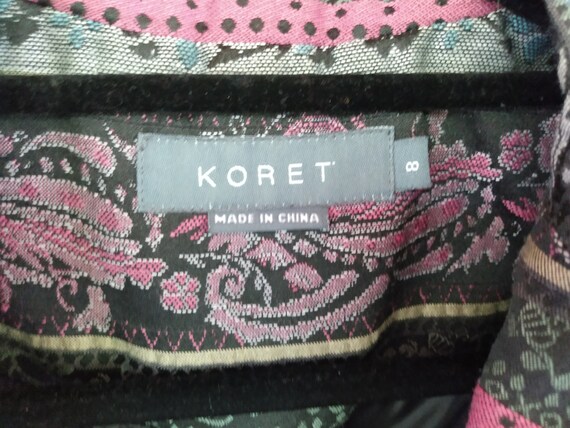 Vintage Koret Tribal Blazer: 90s One-Button Jacke… - image 4