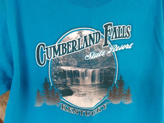 Blue Tee Shirt Cumberland Falls Resort Kentucky L… - image 5