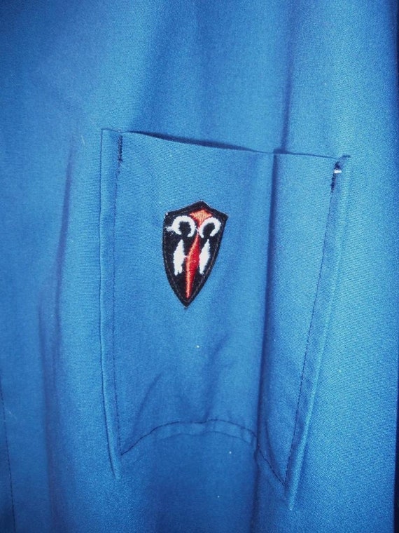 Vintage Mens Coveralls 70s Para Suit Blue Jumpsui… - image 2