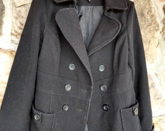 black funeral coat
