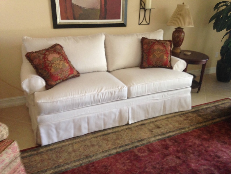 SOFA Custom Slipcover made to fit your couch with Seat & Back Etsy