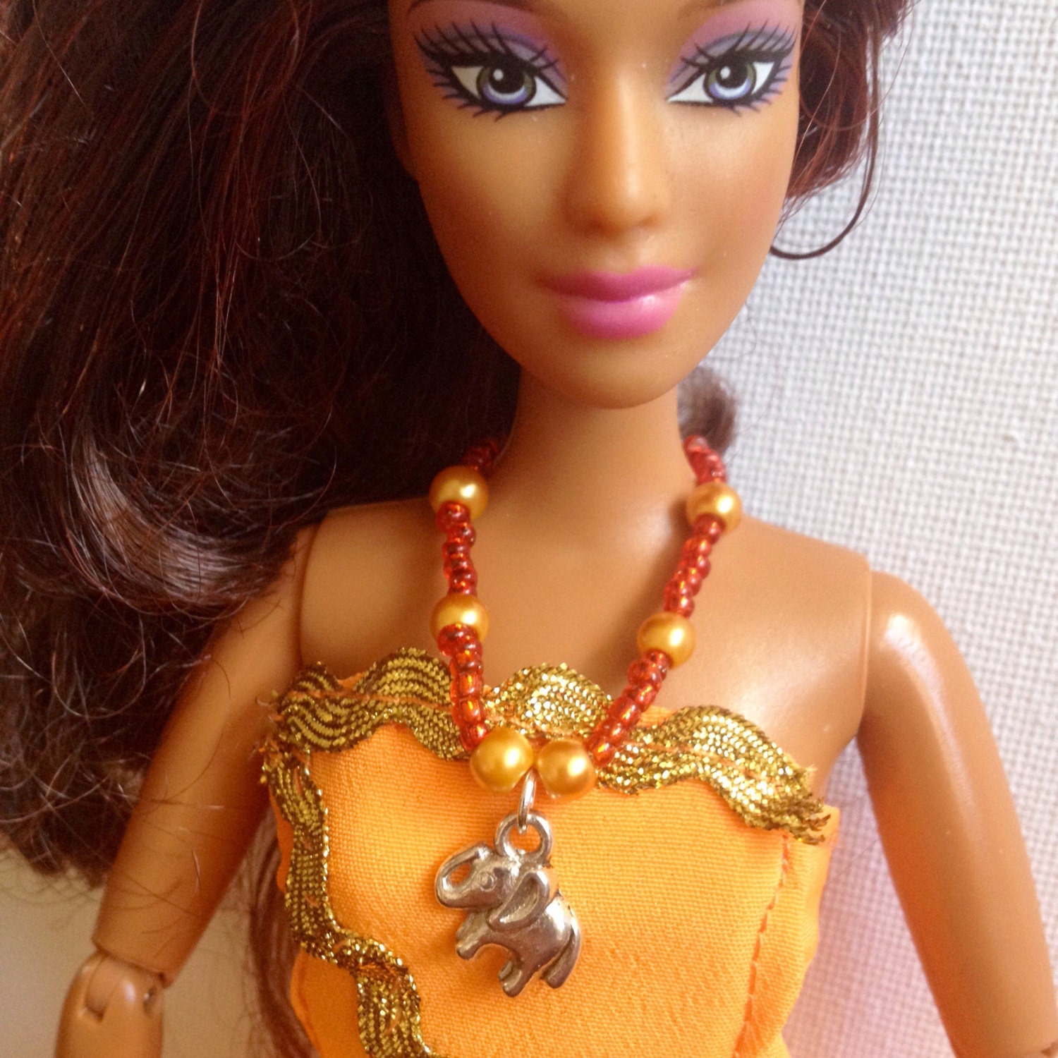 Elephant Barbie Doll Necklace Barbie jewellery accessories | Etsy