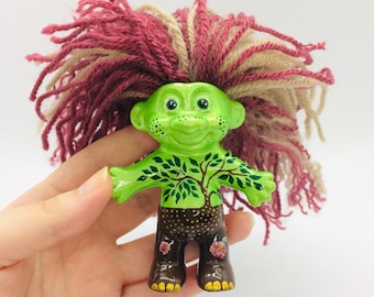 Namaste Troll, Woodland Troll Doll, Forest Troll, Birthday Gift Ideas, Retro Gifts, Heirloom Doll