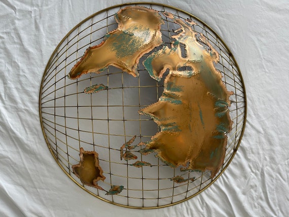 Curtis JERE the Hemisphere Wall Metal Art Sculpture World