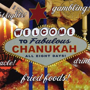 Jeu de cartes de vacances Hanukah