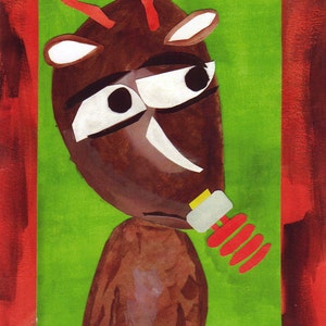 Rudolph The Red Energy Efficient Nosed Rentier Weihnachtskarten Set