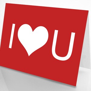 I Heart U Love Card