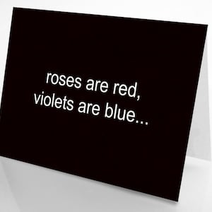 breakup card: rose sono rosse...