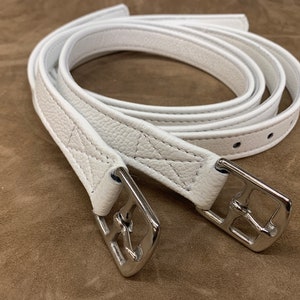 White Horse Stirrup Leathers Handmade In The UK Real Leather V28