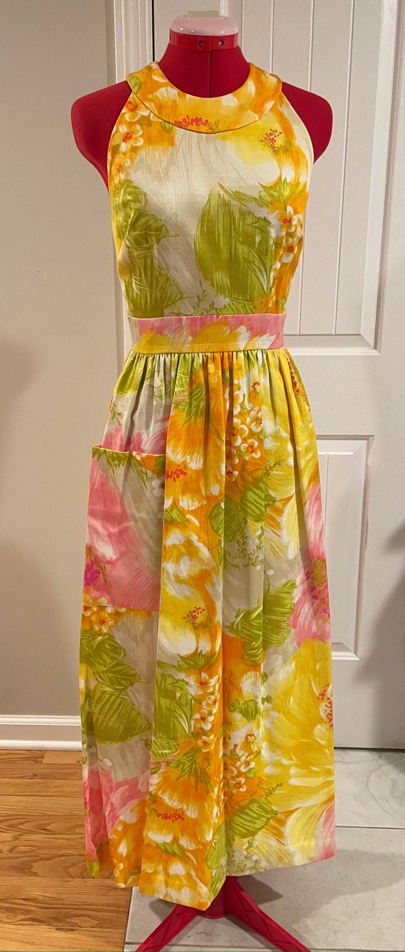 Rare 1970s Tori Richard Honolulu Vintage Floral Ma