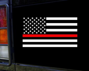 Thin Blue Line Flag Decal - 3x5 In. Black White And Blue - Foto 6