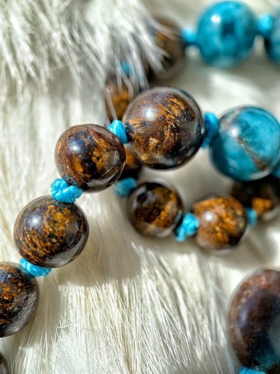 As Above So Below...Crystalline Nectar Mala 108 Gemstone Necklace Luxury Fine Custom Jewelry Hand Knotted Grade AAA Gemstones