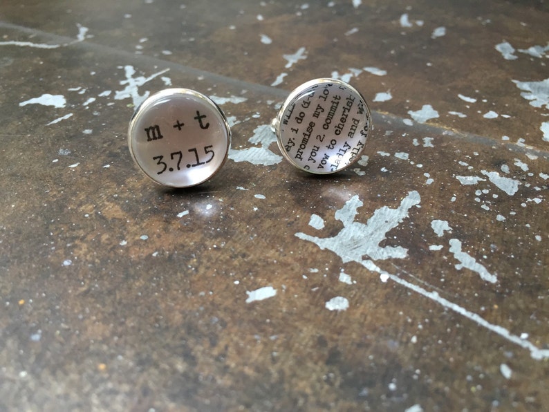 Custom groomsman father of the bride father of the groom groom cufflinks