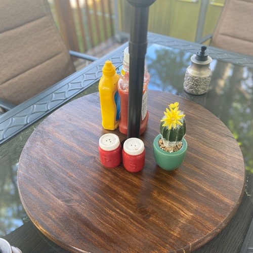 Lazy Susan Extra Large 24 Round Charcuterie Bread Board Etsy