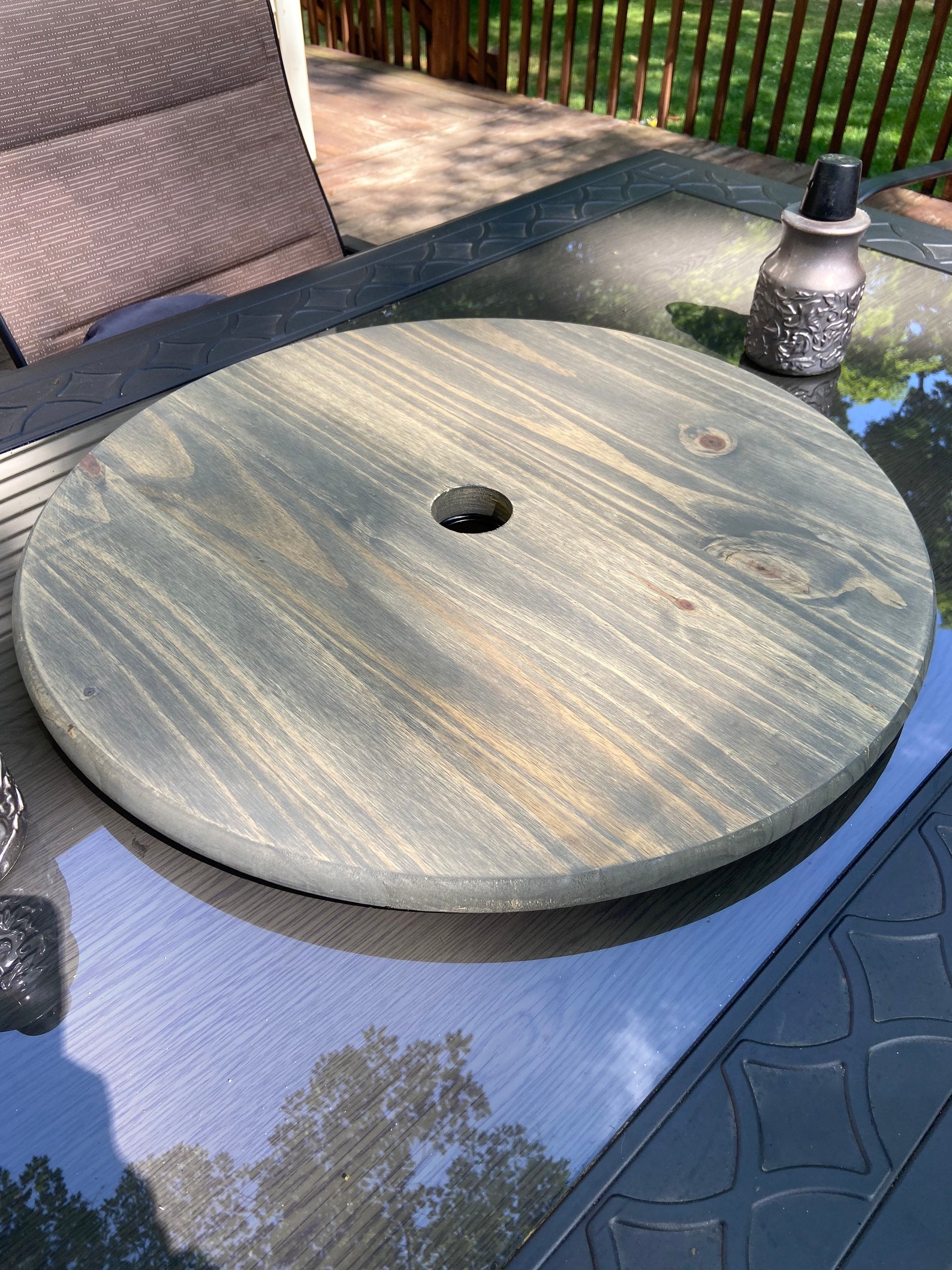 Lazy Susan Extra Large 24 Round Charcuterie Bread Board Giant Etsy