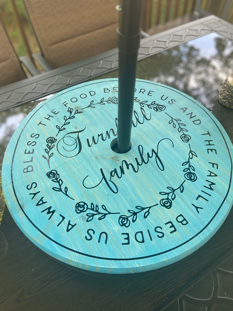 Large Lazy Susan for Patio Table With Umbrella Etsy