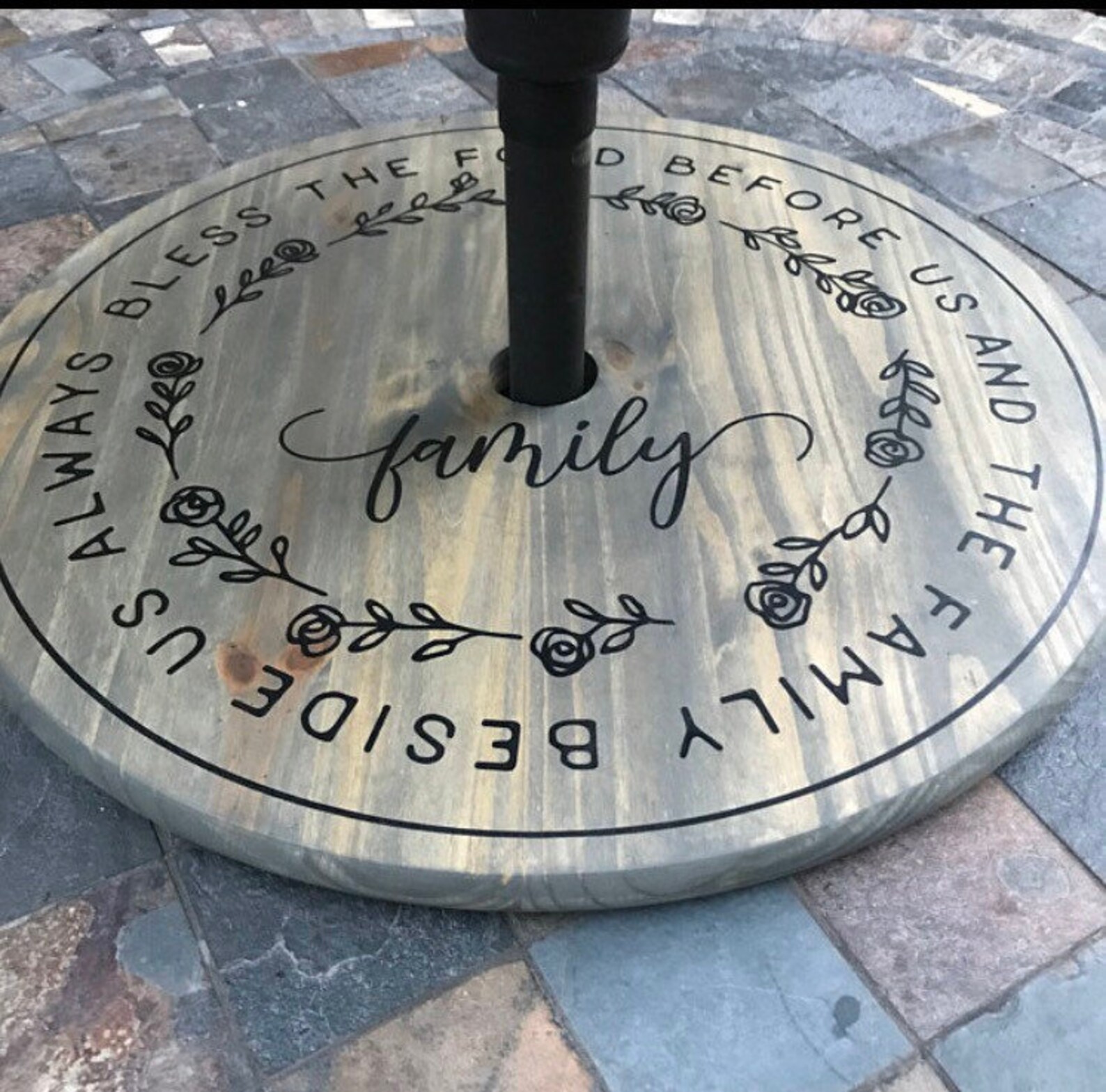 Lazy Susan for Patio Table With Umbrella Hole - Etsy