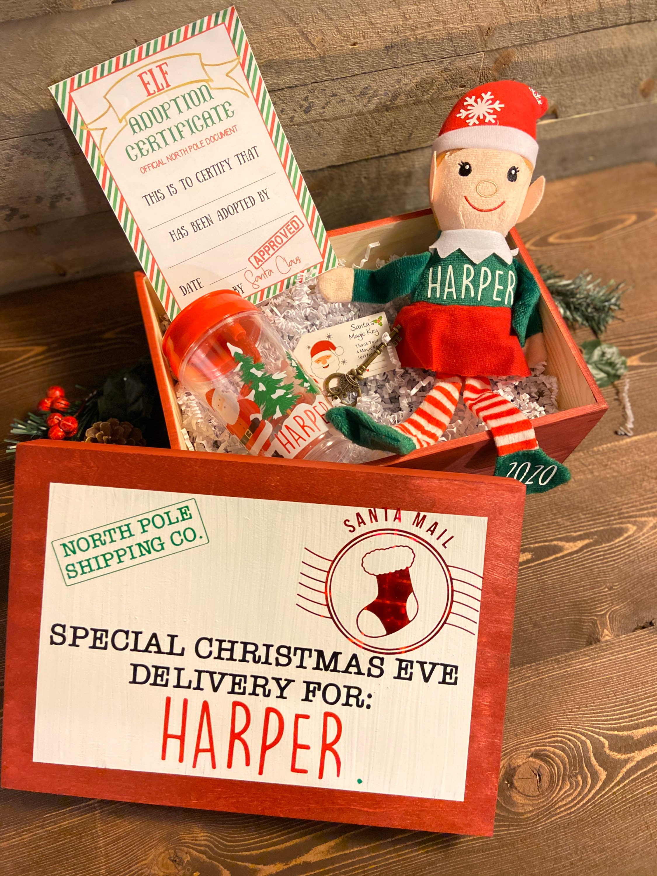 Christmas Eve elf box Personalized Etsy
